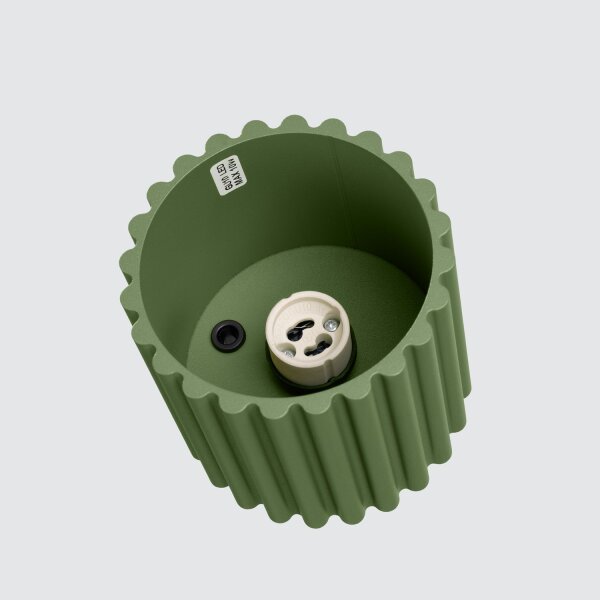 Deckenlampe Spot GU10 Olivgrün Ø10 cm rund Aluminium