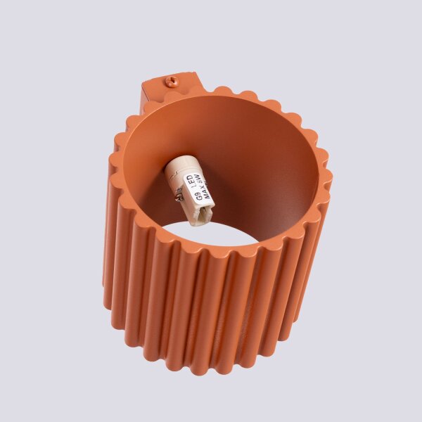 Wandleuchte Aluminium in Ocker G9 T:12 cm indirekt