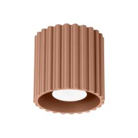 Runde Deckenleuchte Aluminium GU10 Ø10 cm Mokka