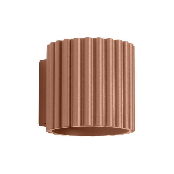Wandleuchte Aluminium in Mokka G9 T:21 cm indirekt