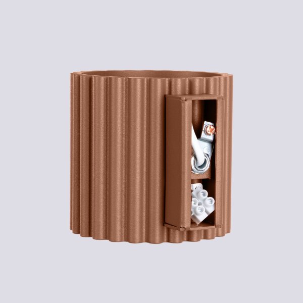 Wandleuchte Aluminium in Mokka G9 T:21 cm indirekt