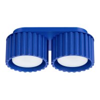 Deckenleuchte Aluminium GX53 21 cm 2-flammig Marineblau