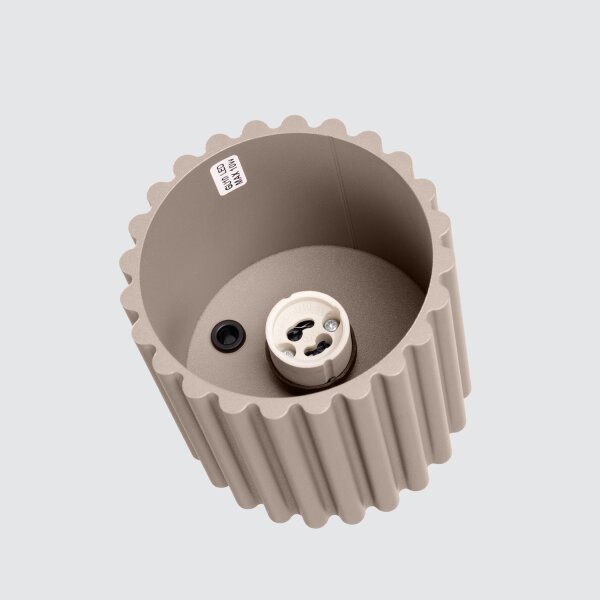 Deckenleuchte GU10 Modern Taupe rund Ø10 cm Aluminium