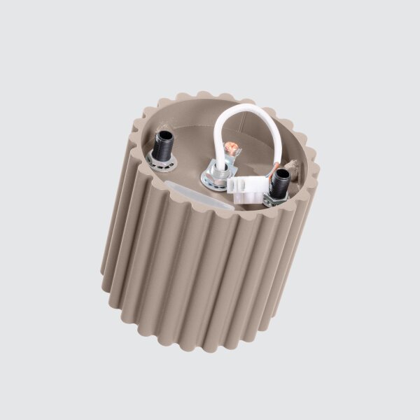 Deckenleuchte GU10 Modern Taupe rund Ø10 cm Aluminium