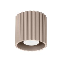 Deckenleuchte GU10 Modern Taupe rund Ø10 cm Aluminium