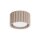 Flache Deckenleuchte GX53 Taupe rund Ø10 cm Aluminium