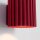 Wandleuchte Aluminium indirekt G9 H:10 cm Burgund