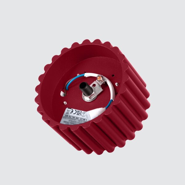 Deckenleuchte Aluminium GX53 Ø10 cm rund Burgund