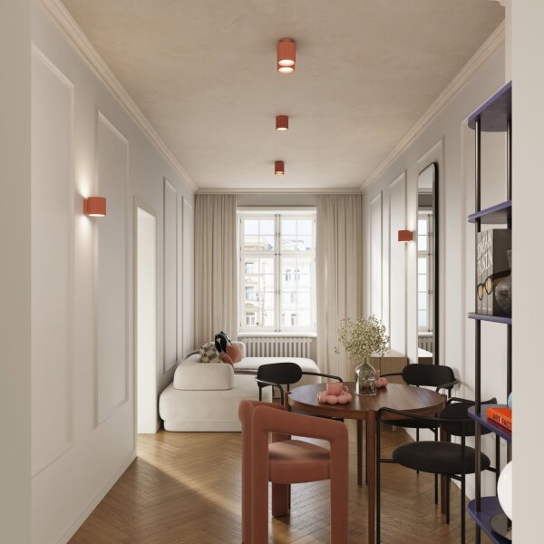 Deckenleuchte Aluminium GU10 21 cm Pfirsich 2-flammig