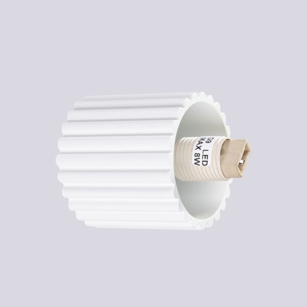 Wandleuchte Bad IP44 Weiß G9 B:12 cm Glas blendarm