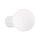 Wandleuchte Bad IP44 Weiß G9 B:12 cm Glas blendarm