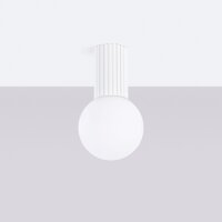Deckenlampe Bad Weiß IP44 G9 rund Ø12 cm...