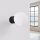 Wandleuchte Bad IP44 Schwarz G9 H:12 cm Glas blendarm