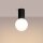 Deckenlampe Bad Schwarz IP44 G9 rund Ø12 cm Glas Alu