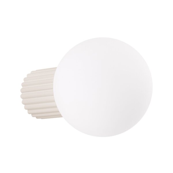 Wandleuchte Bad IP44 Beige G9 T:17 cm Glas blendarm