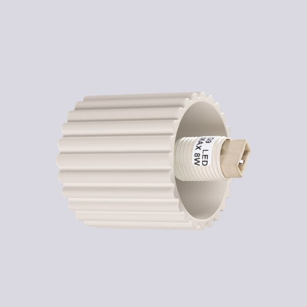 Wandleuchte Bad IP44 Beige G9 T:17 cm Glas blendarm