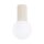 Deckenleuchte Glas Beige G9 IP44 Ø12 cm Aluminium