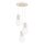 Pendelleuchte Glas Beige Aluminium G9 B:25 cm 3-flammig