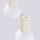Pendelleuchte Glas Beige Aluminium G9 B:25 cm 3-flammig