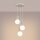 Pendelleuchte Glas Beige Aluminium G9 B:25 cm 3-flammig