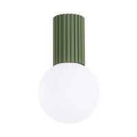 Deckenlampe Bad Oliv Grün IP44 G9 rund Ø12 cm...