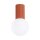 Deckenleuchte Glas G9 IP44 H:21 cm Aluminium Ocker