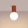 Deckenleuchte Glas G9 IP44 H:21 cm Aluminium Ocker