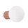Wandleuchte Glas Aluminium Mokka G9 IP44 B:12 cm