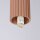 Blendarme Deckenleuchte Glas Aluminium G9 IP44 in Mokka