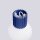 Wandlampe Bad IP44 Marineblau G9 B:17 cm Glas blendarm