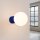 Wandlampe Bad IP44 Marineblau G9 B:17 cm Glas blendarm