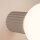 Wandlampe Bad IP44 Taupe G9 H:17 cm Glas blendarm