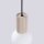Pendelleuchte Glas blendarm Taupe G9 Ø12 cm Aluminium