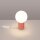 Tischlampe Glas Aluminium Pfirsich G9 19 cm blendarm