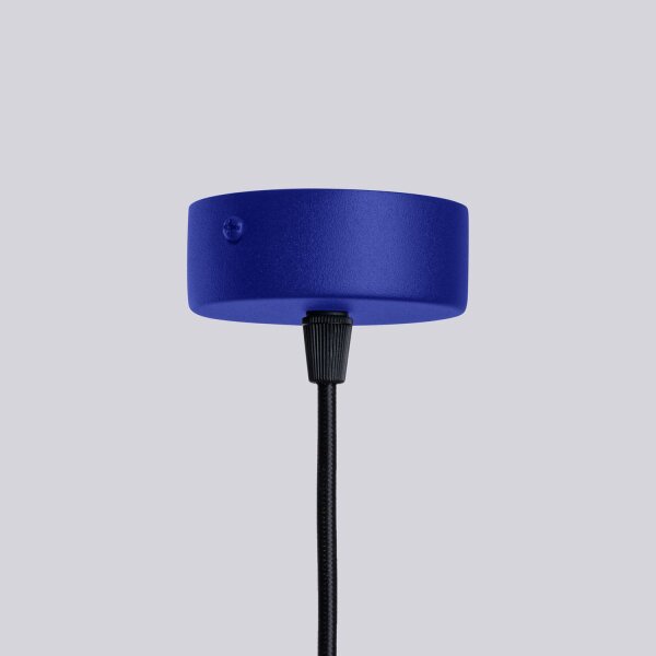 Kronleuchter Marineblau Aluminium Glas G9 6-flammig