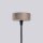 Kronleuchter Taupe Aluminium Glas G9 6-flammig L:64 cm