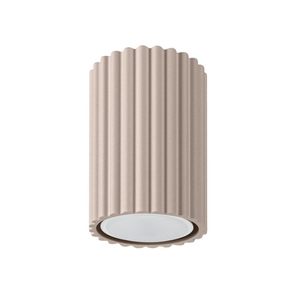 Deckenleuchte Aluminium Taupe GU10 Ø6,5 cm rund