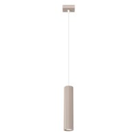 Runde Pendelleuchte Aluminium Taupe GU10 &Oslash;6,5 cm...