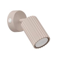 Flexibler Wandstrahler Aluminium Taupe GU10 B:8 cm