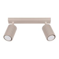 Deckenstrahler 2-flammig verstellbar 30 cm GU10 Taupe