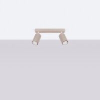 Deckenstrahler 2-flammig verstellbar 30 cm GU10 Taupe