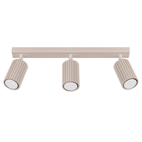 Deckenstrahler 3-flammig verstellbar 45 cm GU10 Taupe
