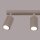 Deckenstrahler 3-flammig verstellbar 45 cm GU10 Taupe