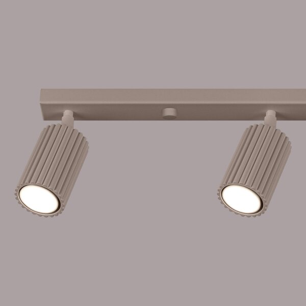 Deckenspot 4-flammig verstellbar 81 cm GU10 Taupe