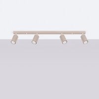 Deckenspot 4-flammig verstellbar 81 cm GU10 Taupe