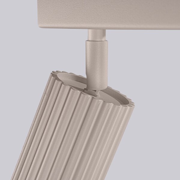 XXL Deckenspot Aluminium Taupe GU10 117 cm flexibel