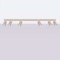 XXL Deckenspot Aluminium Taupe GU10 117 cm flexibel