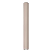 Deckenleuchte Aluminium Taupe Riffel GU10 Ø6,5 cm...