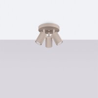 Flexibler Deckenstrahler Aluminium Taupe GU10 L:19,5 cm