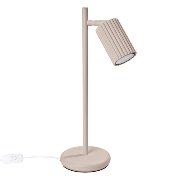 Tischlampe Aluminium Taupe GU10 43 cm Schreibtisch